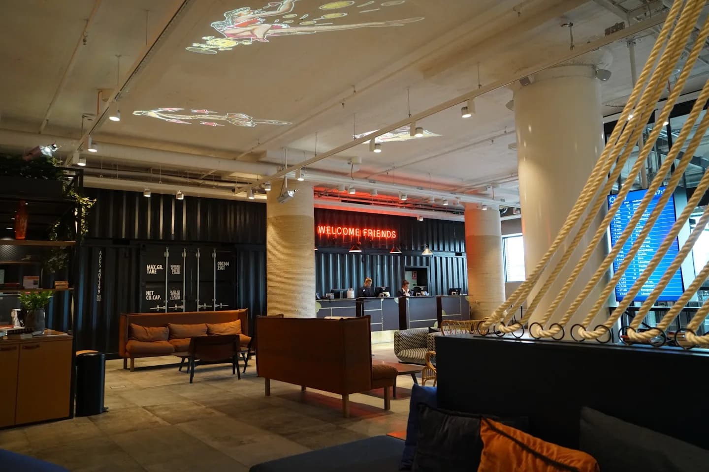 Hotel reception and lounge in Helsinki