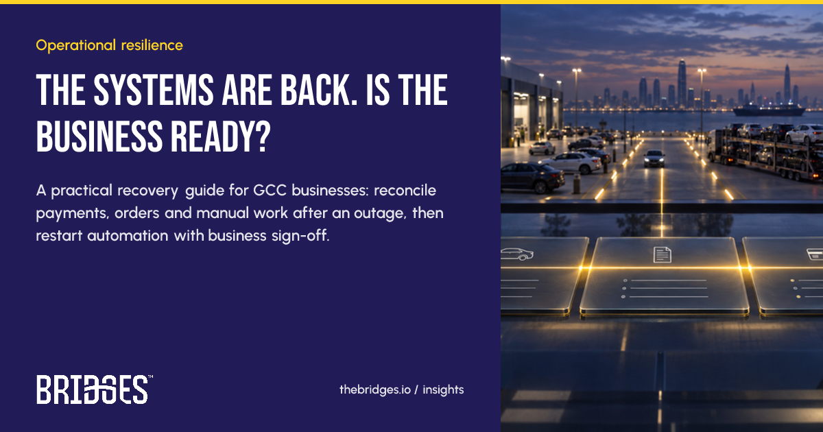 Bridges insight: The Systems Are Back. Is the Business Ready?